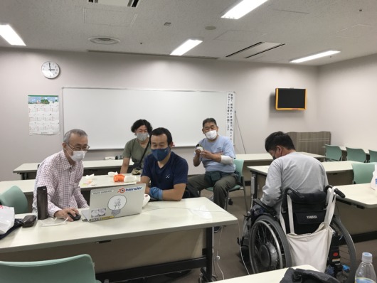 ツーアームドライブ田中・松本氏とのグローブ打合せ（R3.10.16）